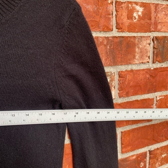 J. Crew Mercantile Womens Medium Black Wool Blend Bell Ruffle Sleeve Sweater - Picture 7 of 9